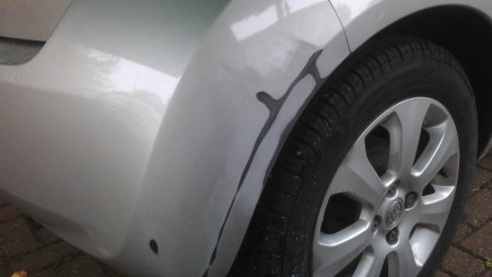Car scratch damage